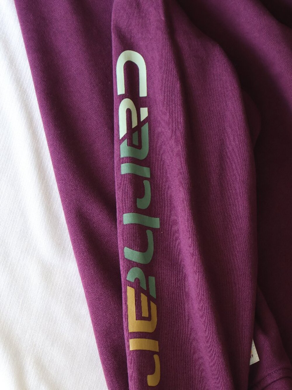 Size M - Carhartt TENCEL™ Fiber Series - Sleeve Graphic Sweatshirt - Eggplant - Picture 10 of 16